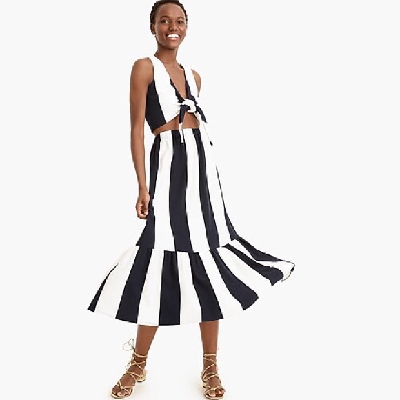J. Crew Dresses & Skirts - MDS STRIPES x J Crew Knit Skirt and Tie-front Tank